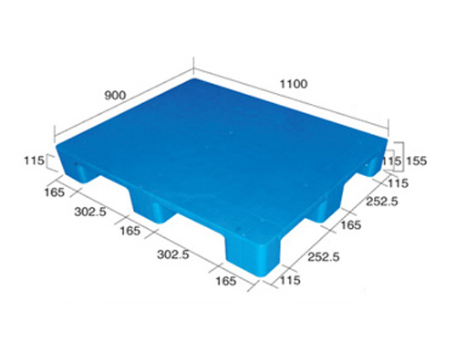 1109平板九腳（置鋼管）塑料托盤