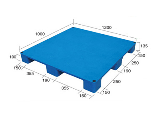1210平板九腳（置鋼管）塑料托盤