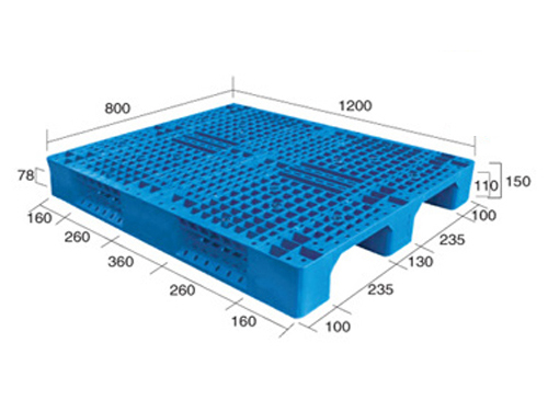 1208網(wǎng)格川字（置鋼管）塑料托盤(pán)