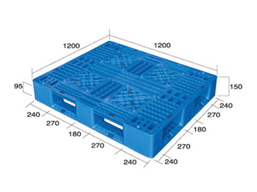1212網(wǎng)格田字塑料托盤