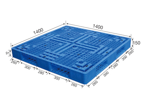 1414網(wǎng)格田字塑料托盤