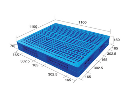 1111網格雙面（置鋼管）塑料托盤