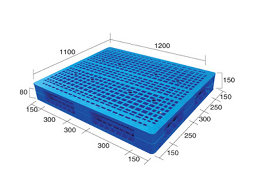 1211網格雙面（置鋼管）塑料托盤