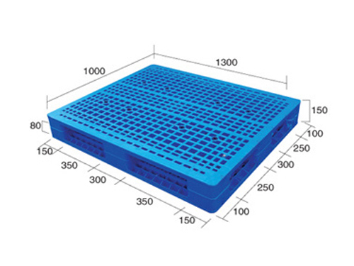 1310網(wǎng)格雙面（置鋼管）塑料托盤